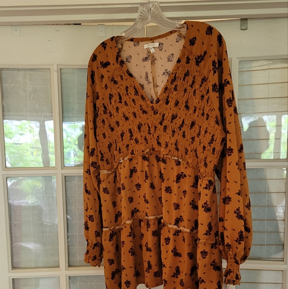 Gold rust tunic shirt